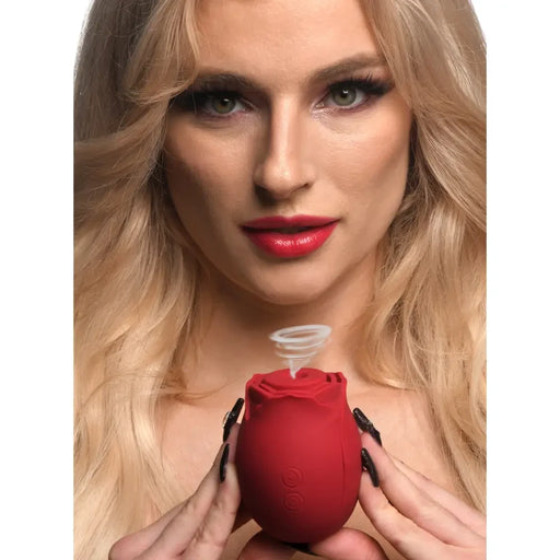 Mystic Rose Sucking and Vibrating Silicone