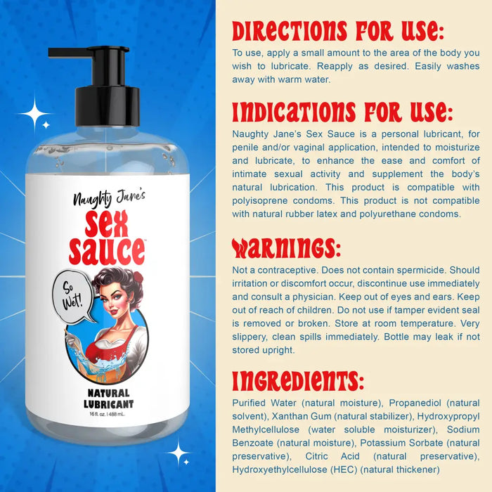 Naughty Jane’s Sex Sauce Natural Lubricant