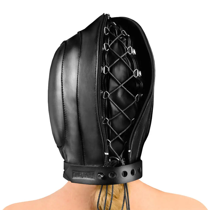 Padded Leather Hood Medium/large