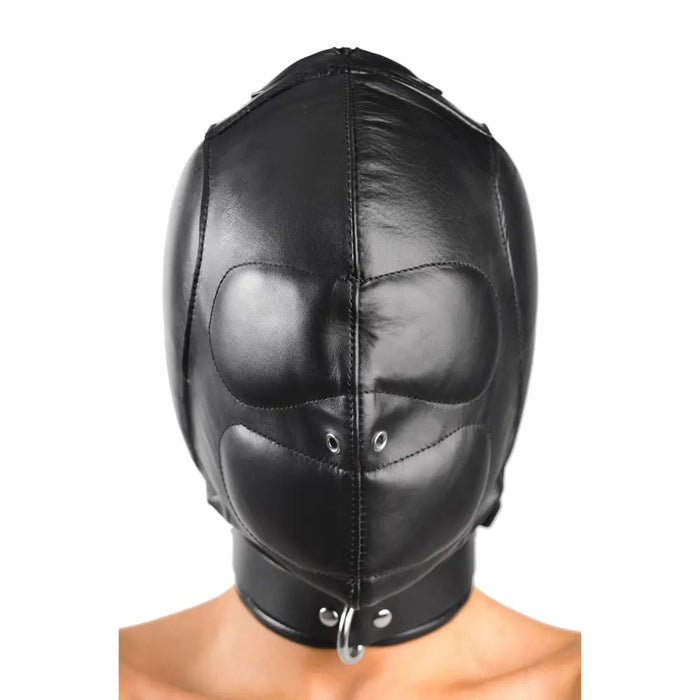 Padded Leather Hood Medium/large