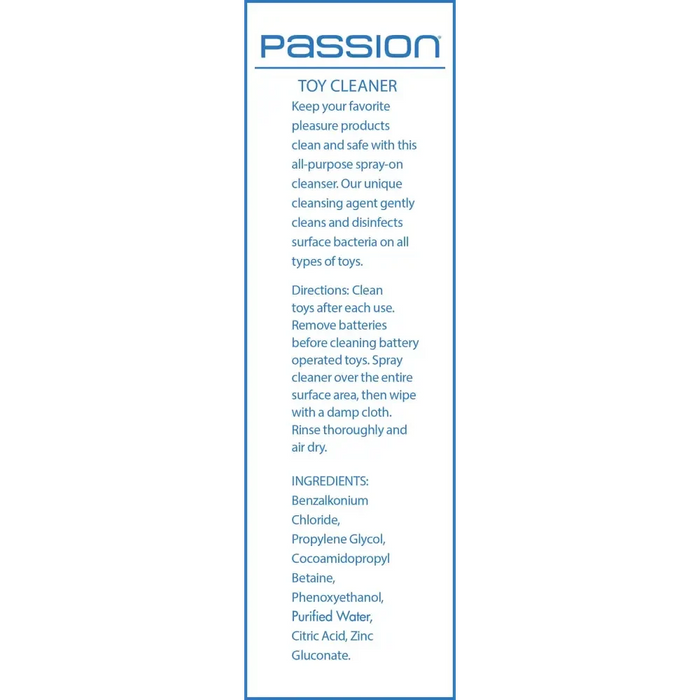 Passion Toy Cleaner