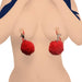 Pom Nipple Clamps Red