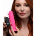 Power Player 28x Vibrating Silicone Dildo With Remote Pink