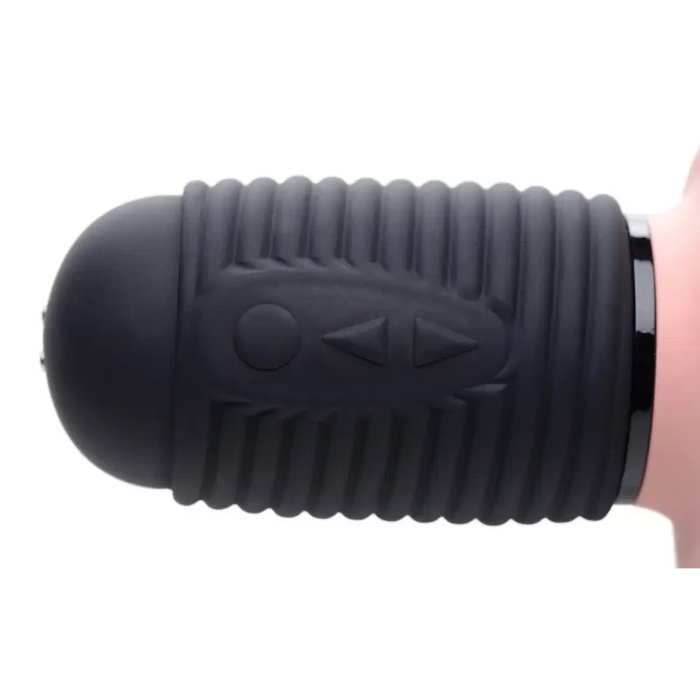 Power Pounder Vibrating And Thrusting Silicone Dildo - Light