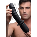 Power Pounder Vibrating And Thrusting Silicone Dildo - Black