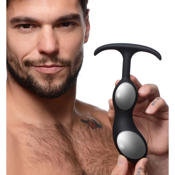 Premium Silicone Weighted Prostate Plug Large