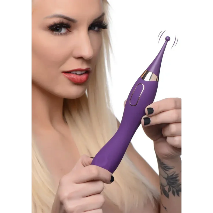 Pulsing G-spot Pinpoint Silicone Vibrator With Attachments