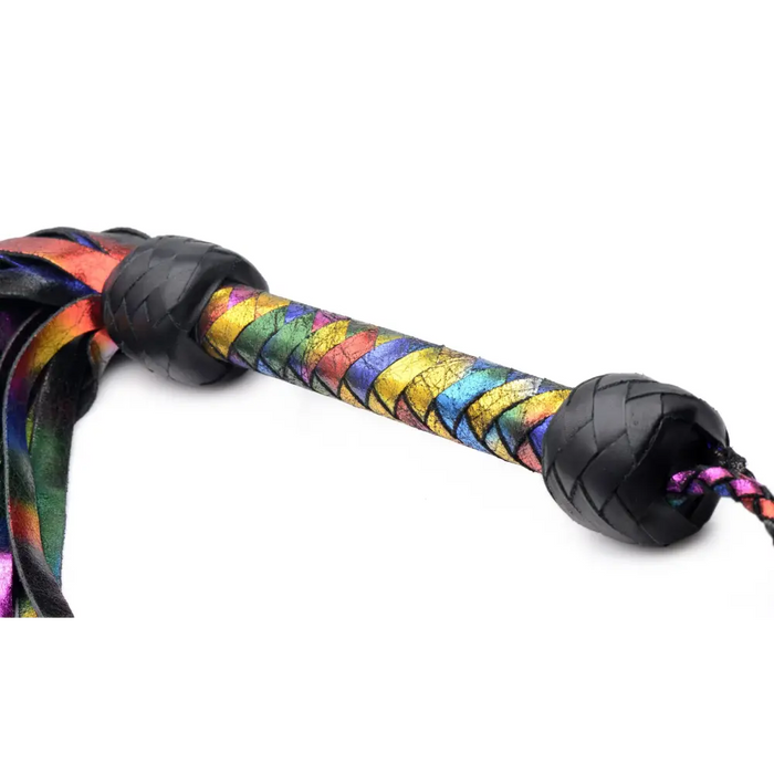 Rainbow Leather Flogger