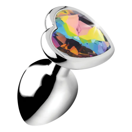 Rainbow Prism Heart Anal Plug Small