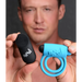 Remote Control 28x Vibrating Cock Ring Blue