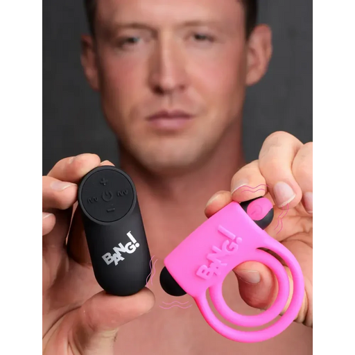 Remote Control 28x Vibrating Cock Ring Pink