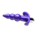 Ribbed Vibrating Butt Plug Purple