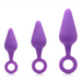 Rump Ringers 3 Piece Silicone Anal Plug Set Purple