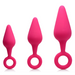 Rump Ringers 3 Piece Silicone Anal Plug Set Pink