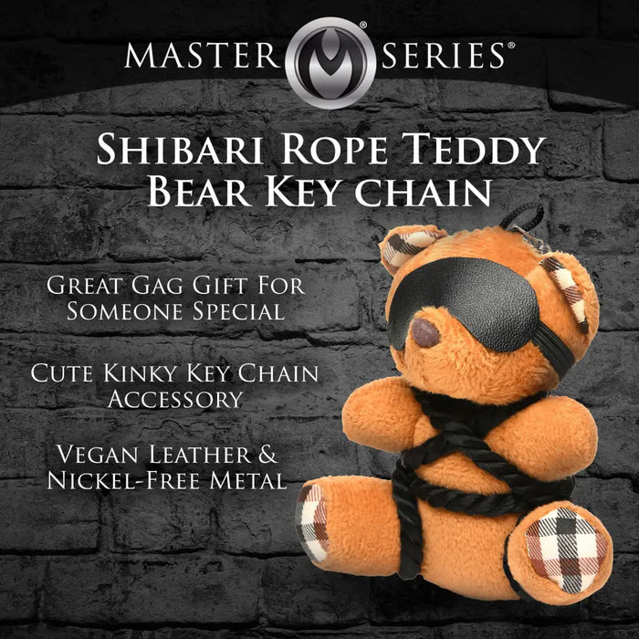 Shibeari Teddy Bear Keychain