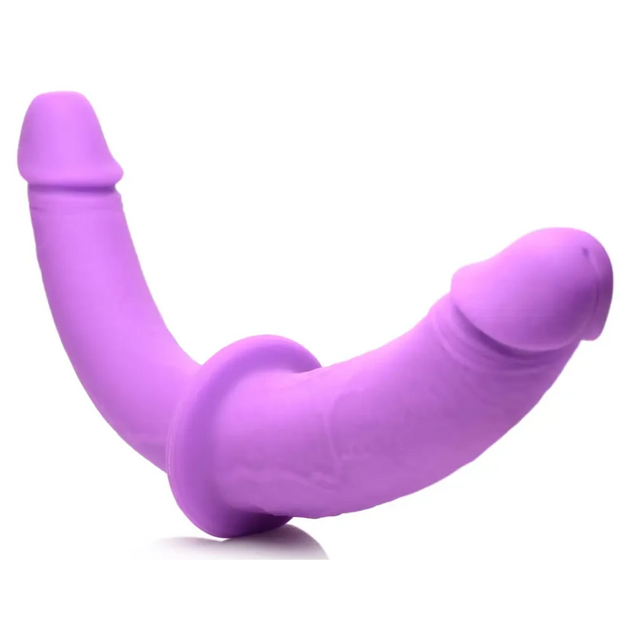 Silicone Double Dildo With Harness