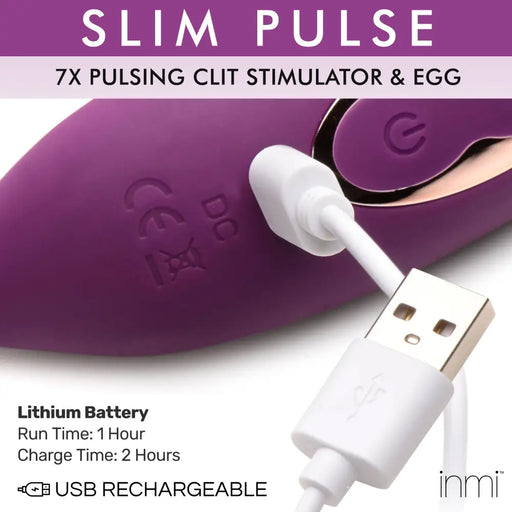 Slim Pulse 7x Pulsating Silicone Clit Stimulator