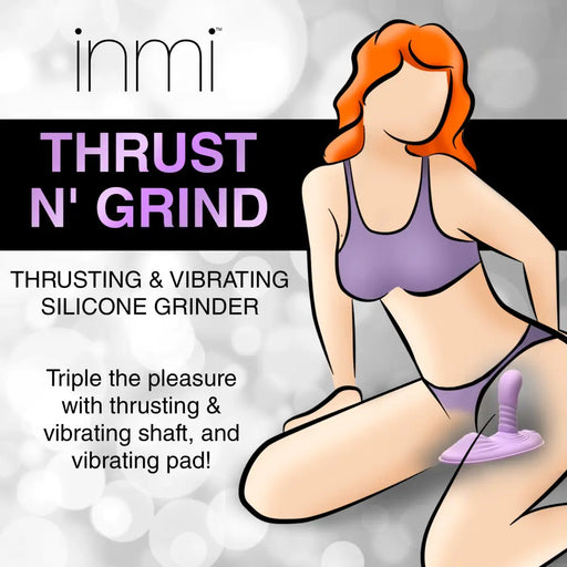 Spin N’ Grind Thrusting And Vibrating Silicone Sex Grinder