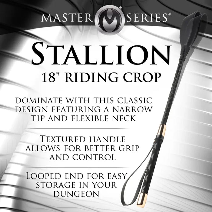 Stallion Riding Crop - 18 Inch