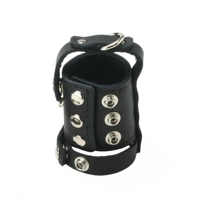 Strict Leather Cock Strap and Ball Stretcher Large