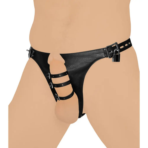 Strict Leather Harness With 3 Penile Straps