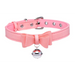 Sugar Kitty Cat Bell Collar - Pink/silver