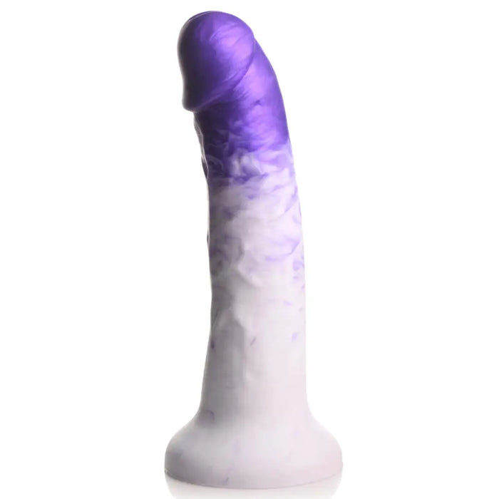 Swirl Realistic Silicone Dildo Purple