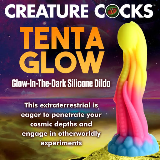 Tenta Glow-in-the-Dark Silicone Dildo
