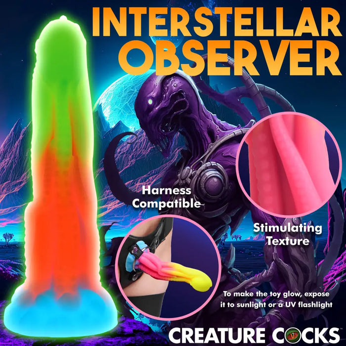 Tenta Glow-in-the-Dark Silicone Dildo