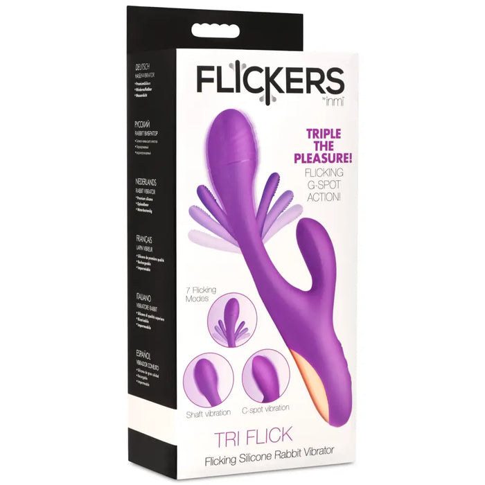 Tri Flick Silicone Flicking Rabbit Vibrator