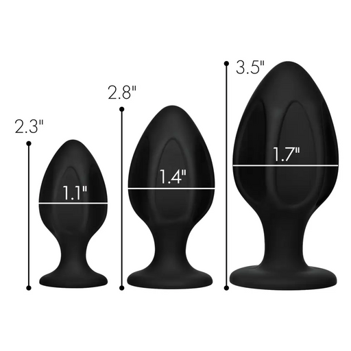 Triple Juicers Silicone Anal Trainer Set