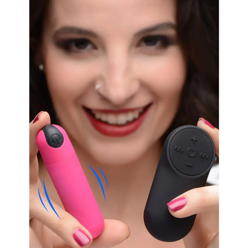 Vibrating Bullet With Remote Control Pink