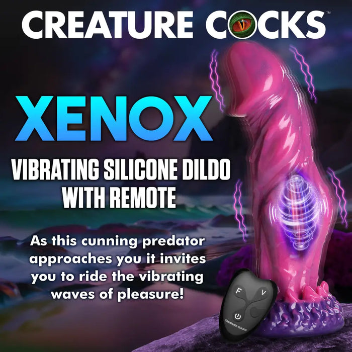 Xerox Vibrating Silicone Dildo with Remote