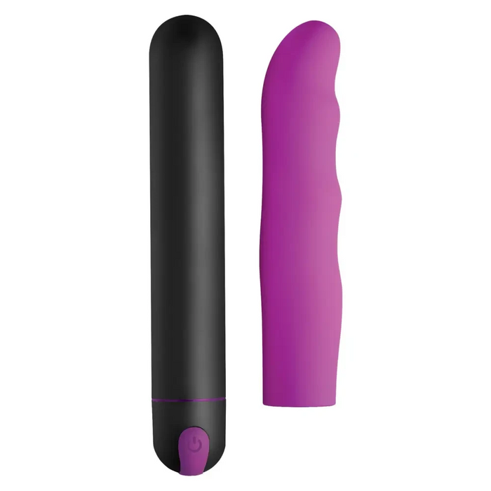 Xl Silicone Bullet And Wavy Sleeve